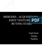 Merger Aquisition & Joint Venture