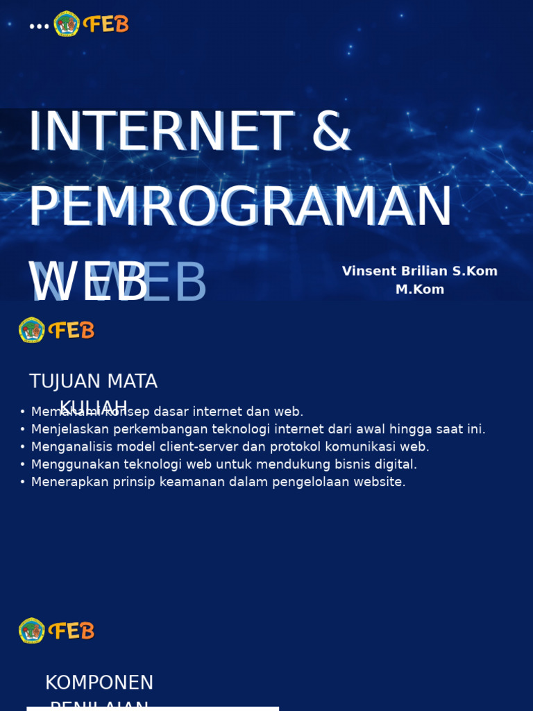 Pemrograman Web dan Internet Bisnis | PDF