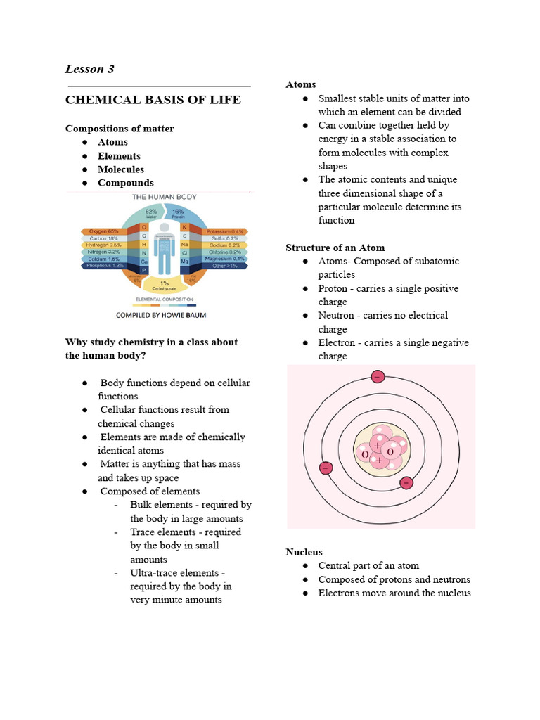 Chemical Foundations of Life Explained | PDF | Cell Membrane | Cell ...