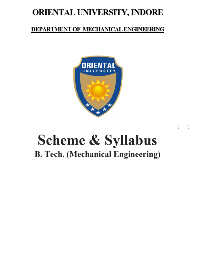B. Tech Mechanical Engineering Syllabus | PDF | Forge | Integral