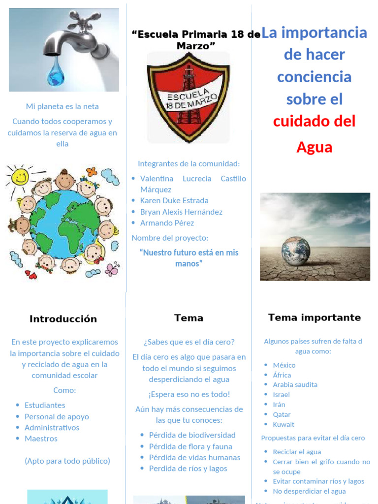 Conciencia sobre el Cuidado del Agua | PDF