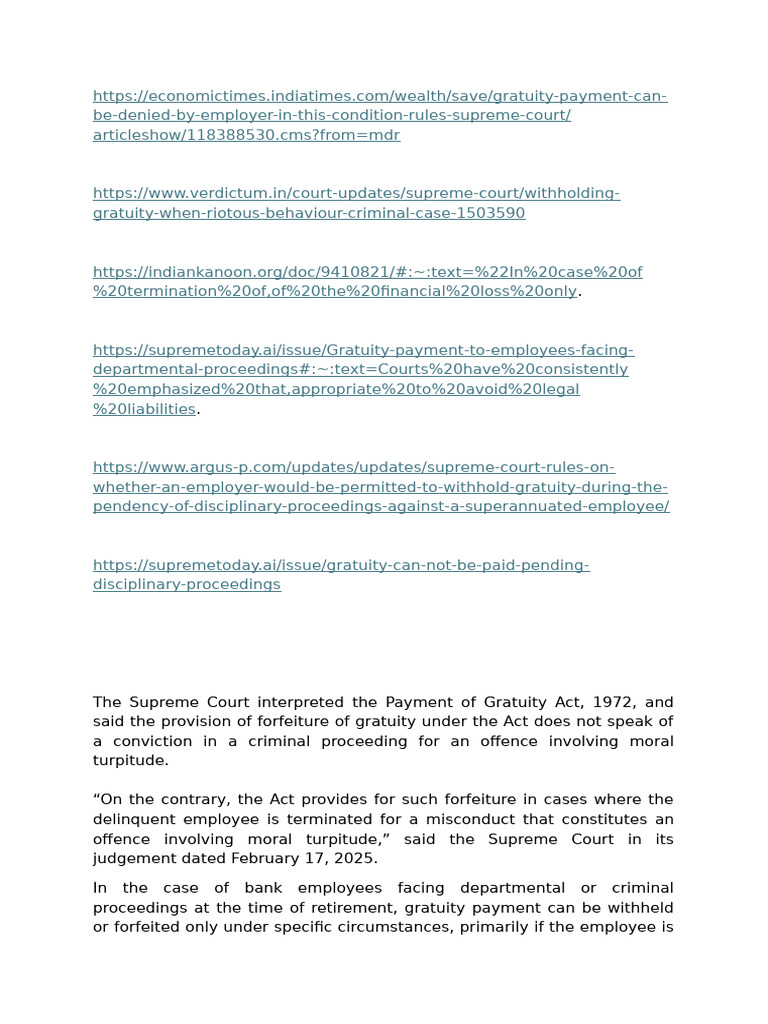 Supreme Court Ruling on Gratuity Denial | PDF | Crimes | Crime & Violence