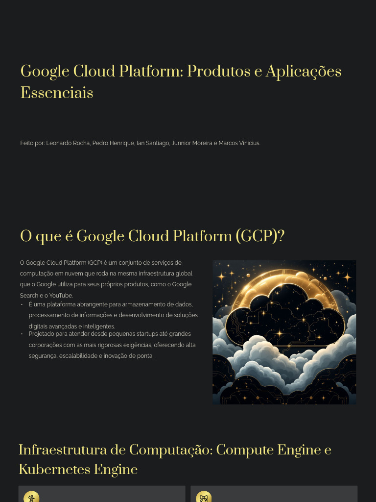 Produtos Essenciais do Google Cloud | PDF | Computação em nuvem ...