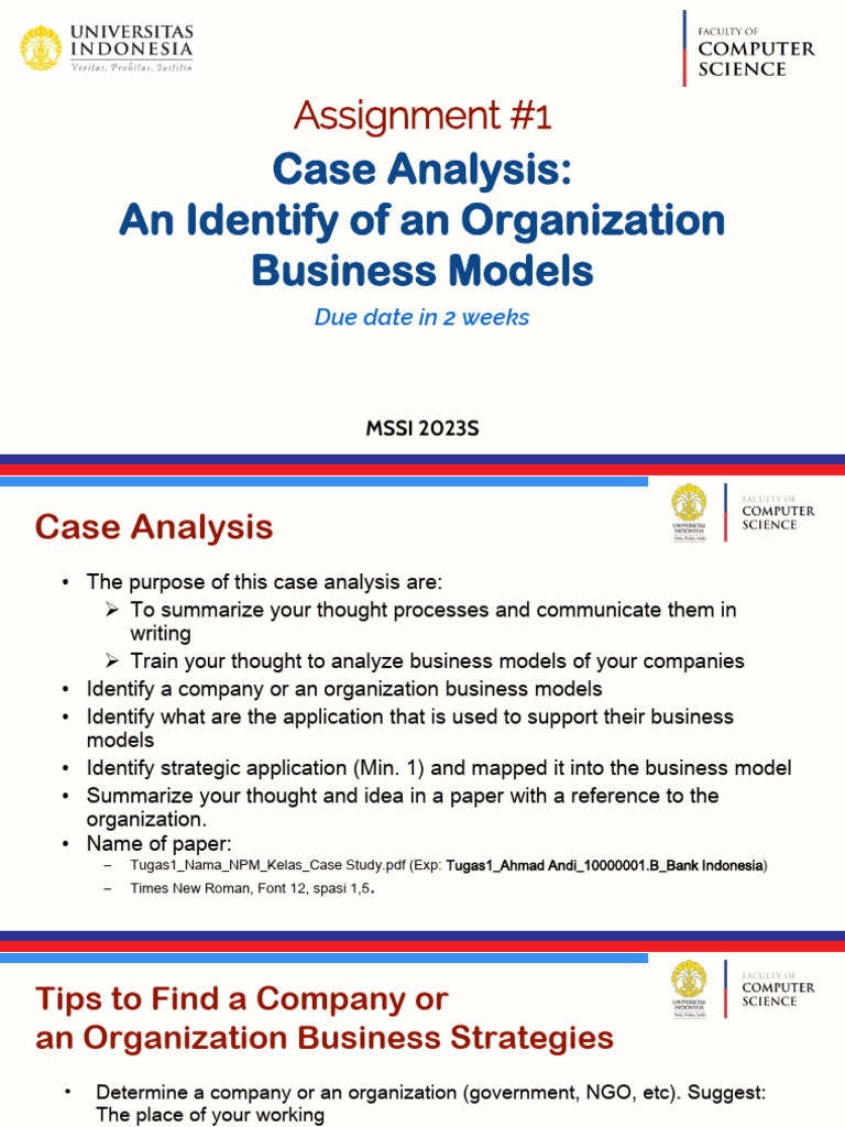 Business Model Case Analysis Guide | PDF