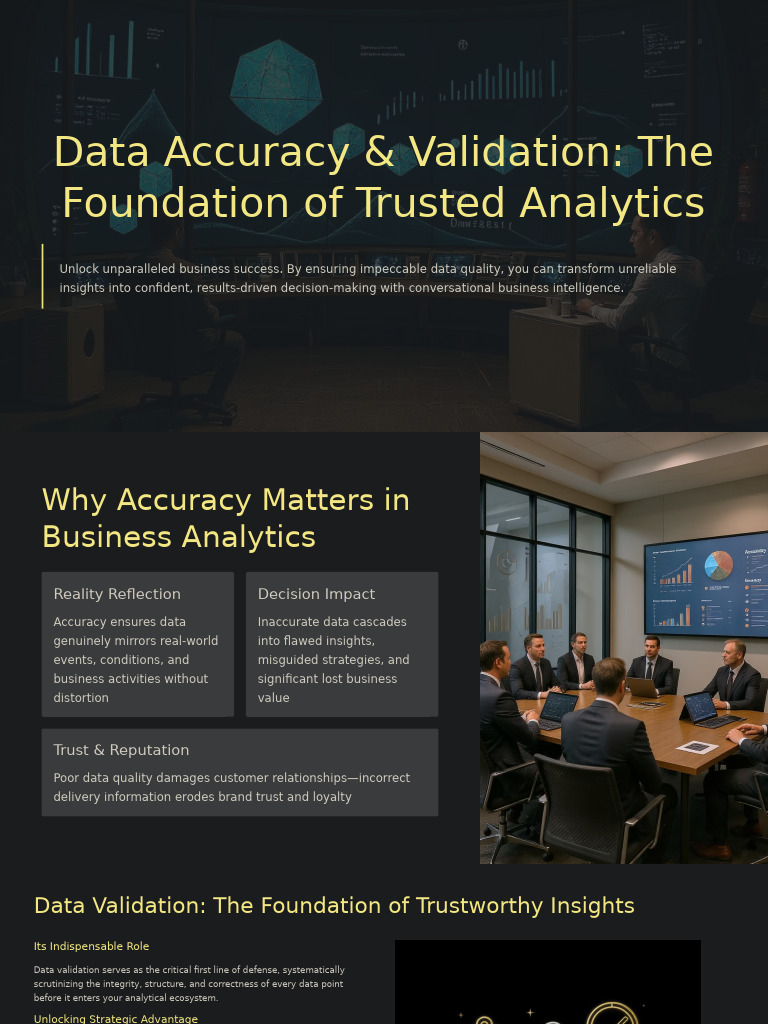Data Accuracy and Validation The Foundation of Trusted Analytics | PDF ...
