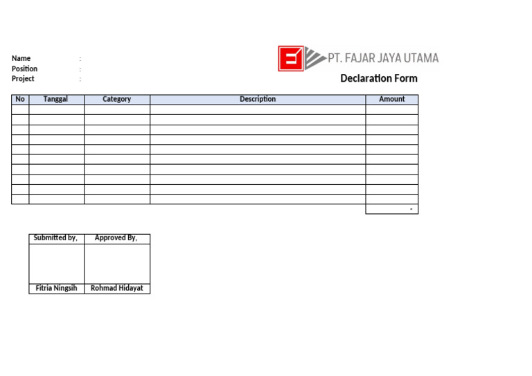 Declaration Form Submission Details | PDF