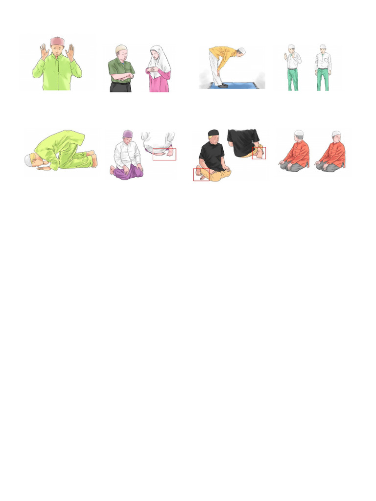 Gambar Gerakan Sholat | PDF