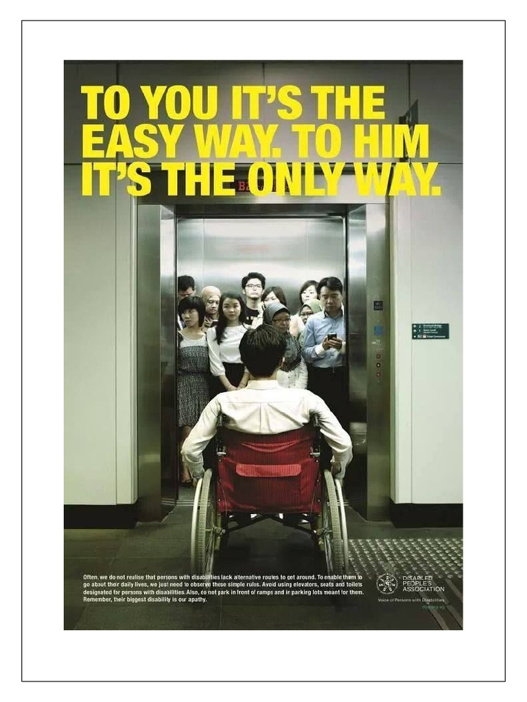 Advertisement - Disability | PDF | Typography | Communication