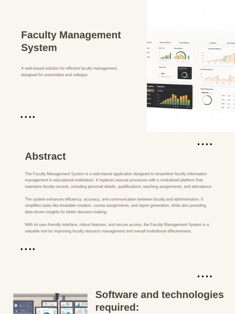 Web-Based Faculty Management System | PDF | Analytics | Databases