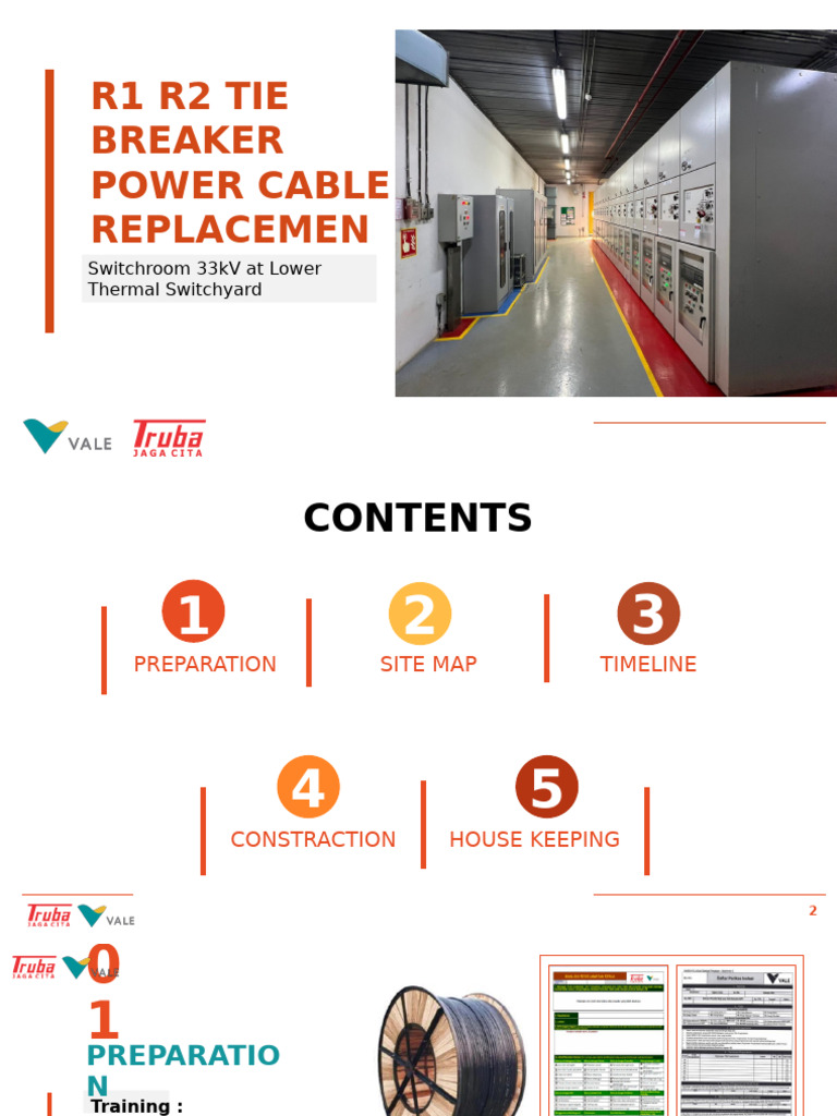Work Methode - R1 R2 Tie Breaker Power Cable Replacement | PDF ...