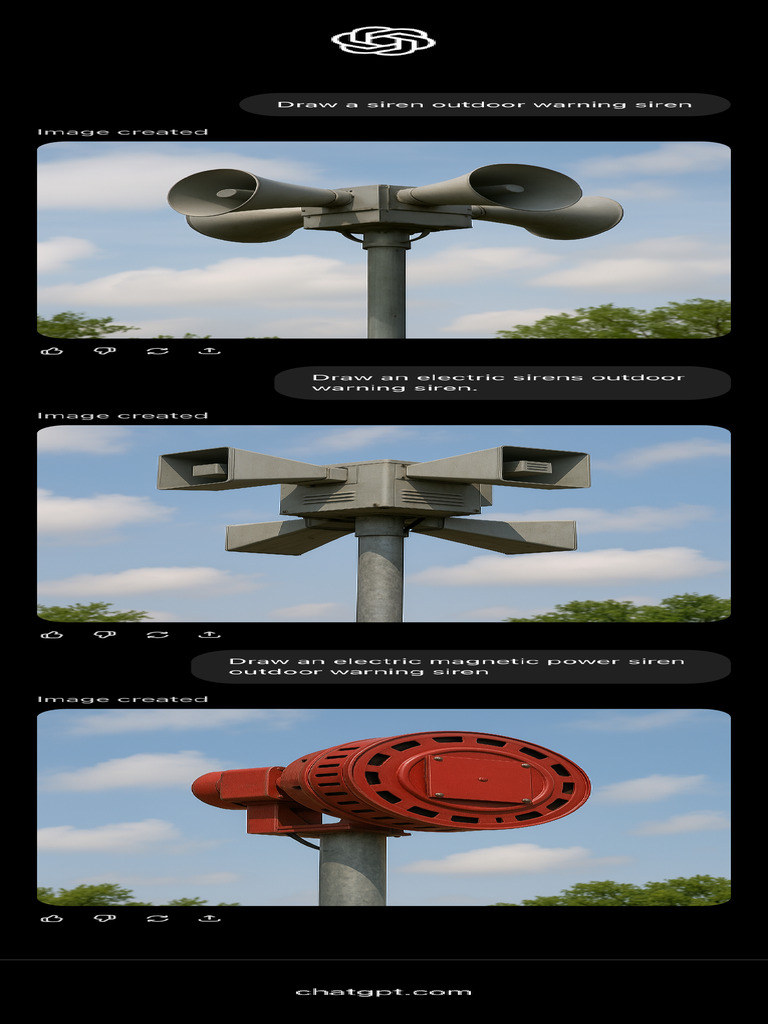 Siren Outdoor Warning Drawing | PDF