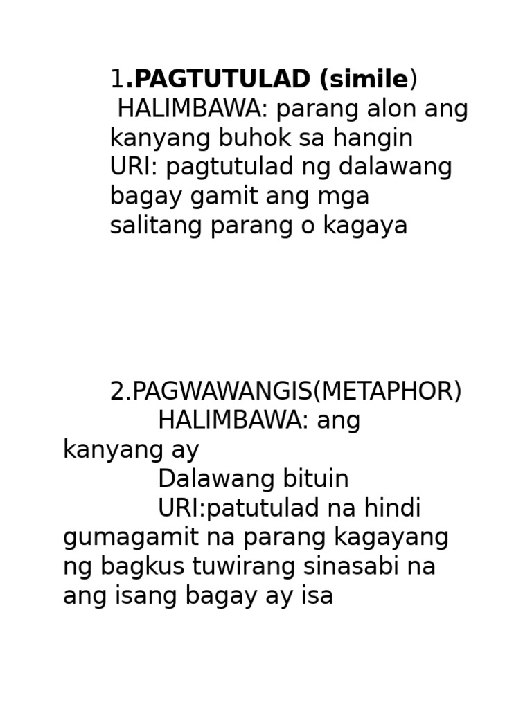 .PAGTUTULAD (Simile | PDF