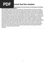 Contoh Soal Tes Masuk Psb Ppdb Rsbi