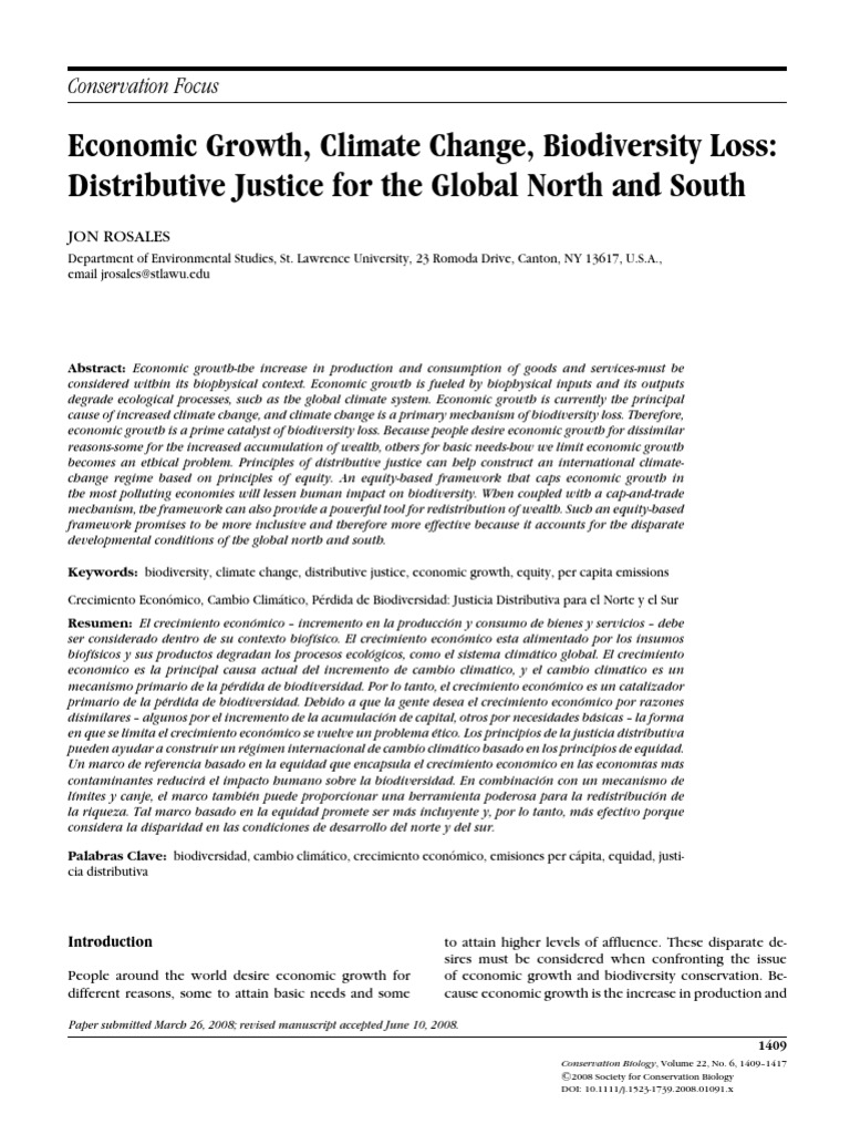 Distributive Justice in Climate Change | PDF | United Nations Framework ...