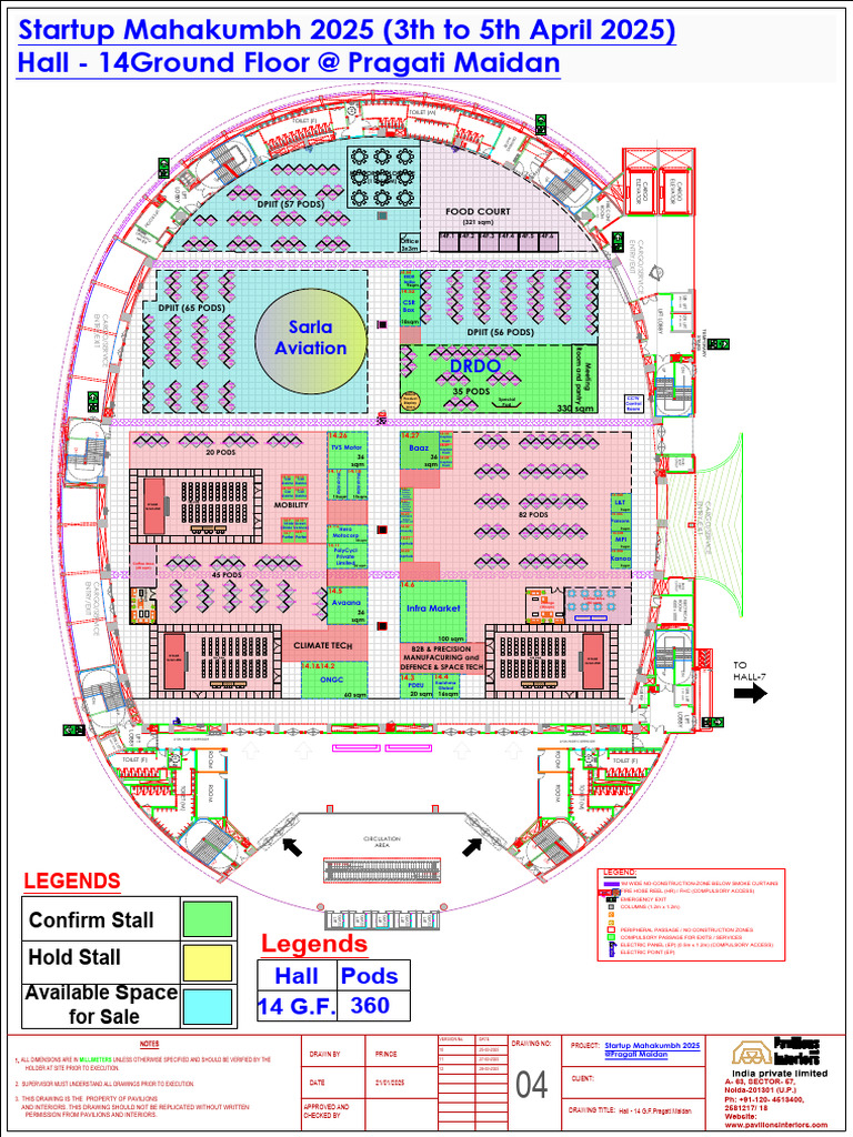 Startup Mahakumbh 2025 Layout Plan | PDF