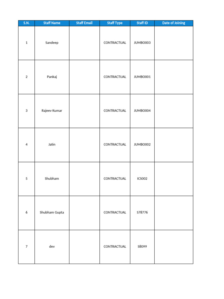 Attendance Muster Roll PagarBook (01 Jun - 30 Jun) | PDF