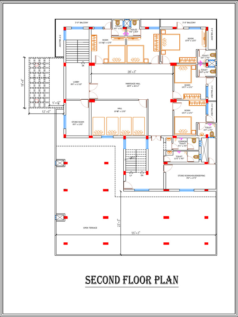 Second Floor Plan Layout Details | PDF
