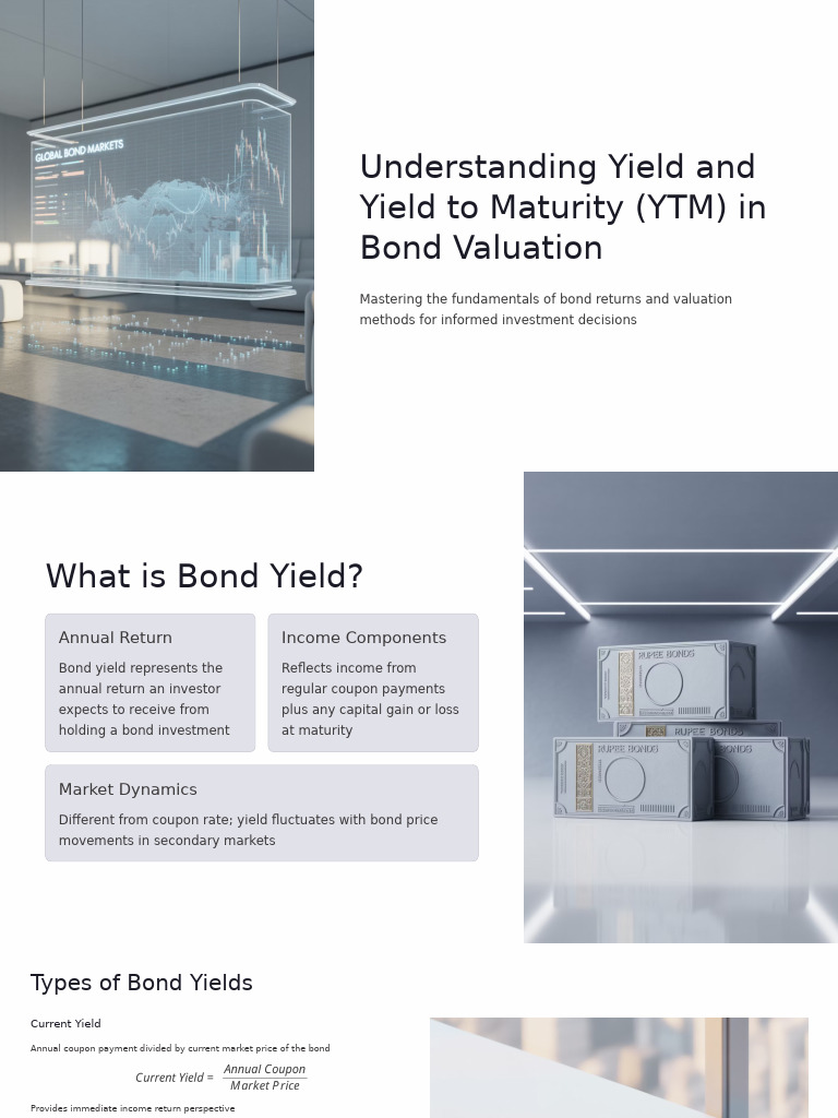 Understanding Yield and Yield To Maturity YTM in Bond Valuation | PDF ...