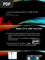 Understanding Drop Factor Calculations | PDF | Saline (Medicine ...