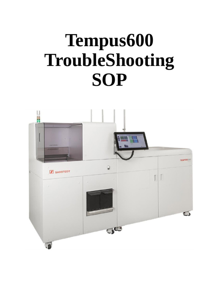 Tempus600 SOP | PDF
