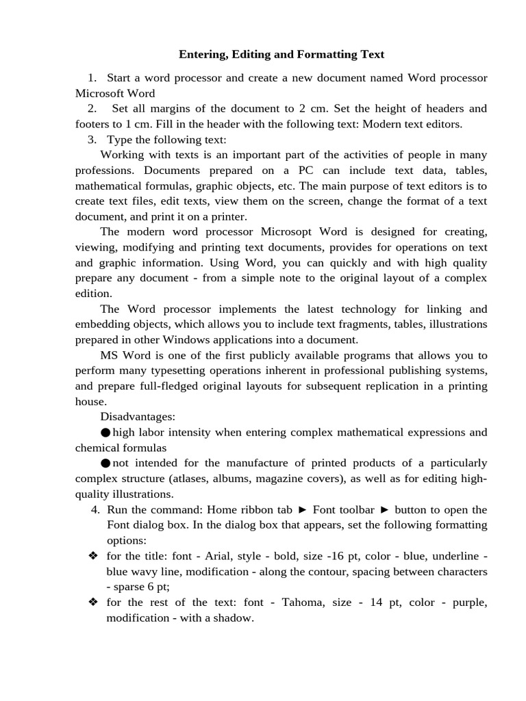 Formatting Text in Microsoft Word | PDF | Microsoft Word | Page Layout