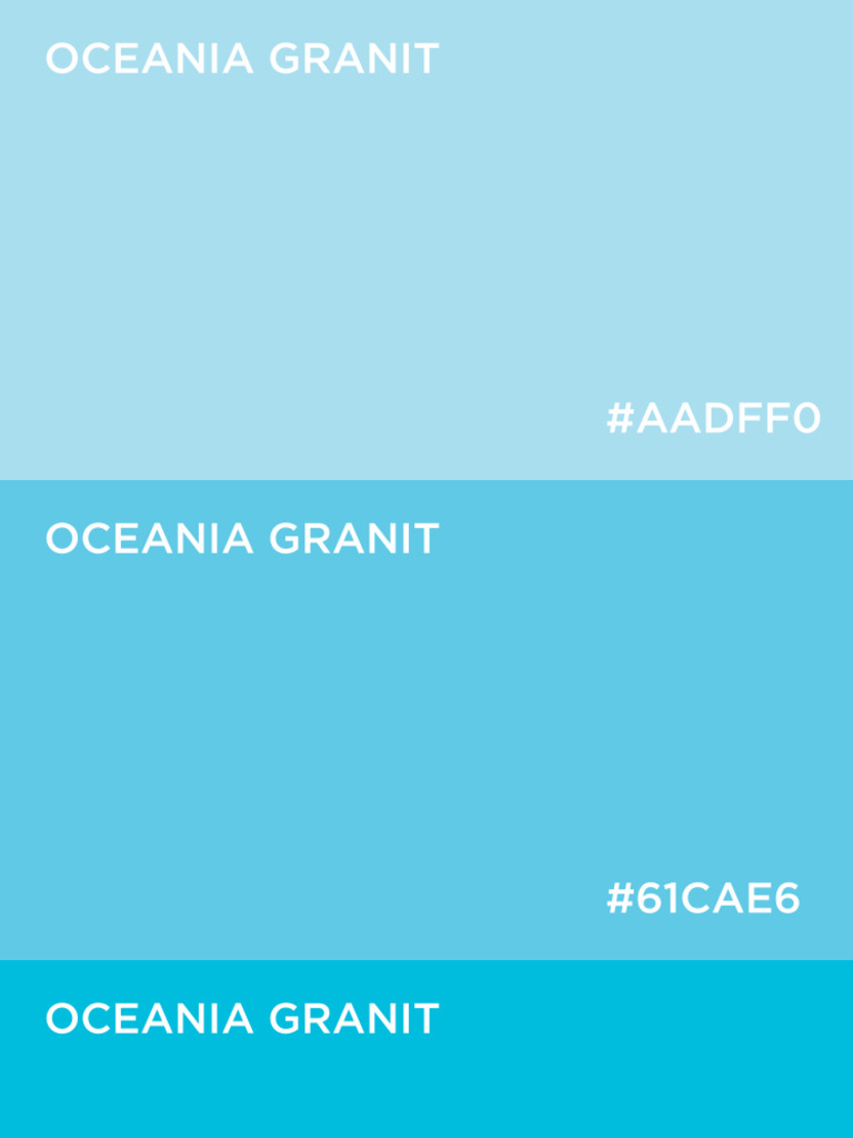 Blue Oceania Granit - Color Code | PDF
