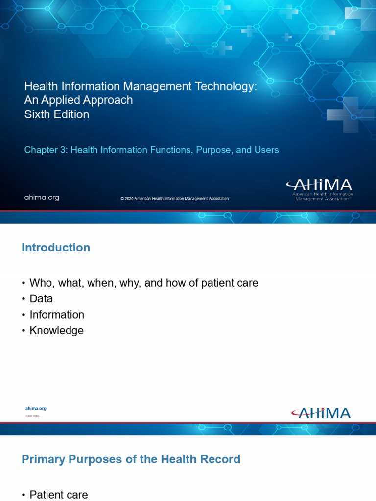 Health Information Management Functions | PDF | Electronic Health ...