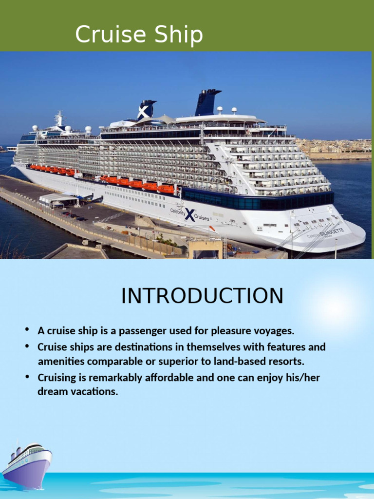Introduction To Cruise | PDF | Cruise Ship | Cabin (Ship)