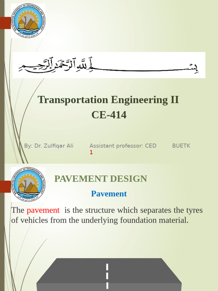 Pavement Design Fundamentals in Engineering | PDF | Road Surface | Concrete