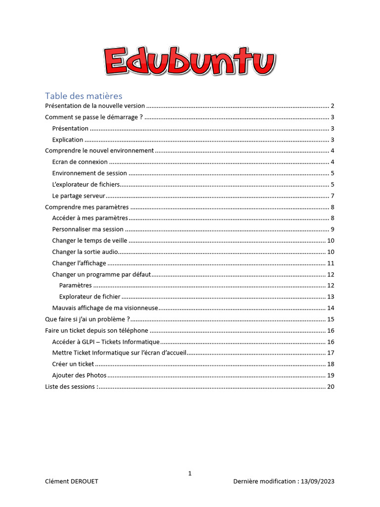 Nouvelle version d'Edubuntu : Guide utilisateur | PDF | Microsoft ...