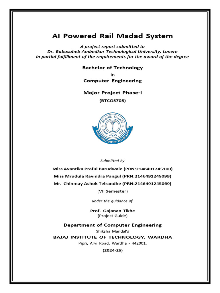 Mini Project II Report Template 23 24 Even | PDF | Computing | Machine ...