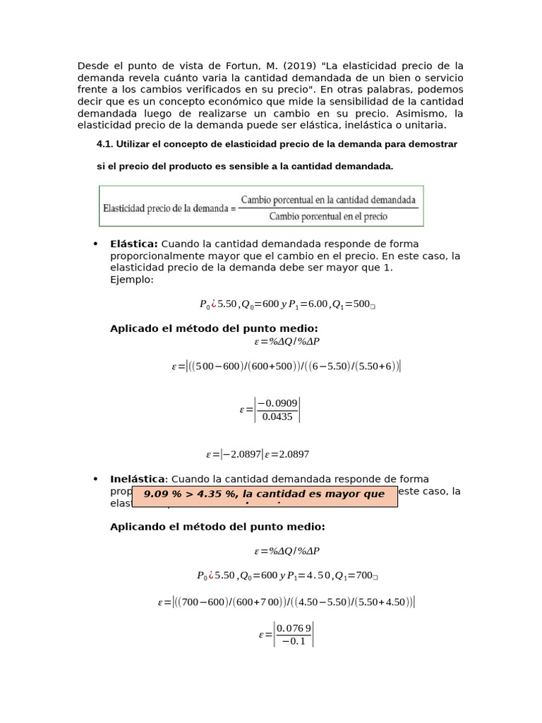 Elasticidad Precio y de Ingreso en Demanda | PDF | Elasticidad ...