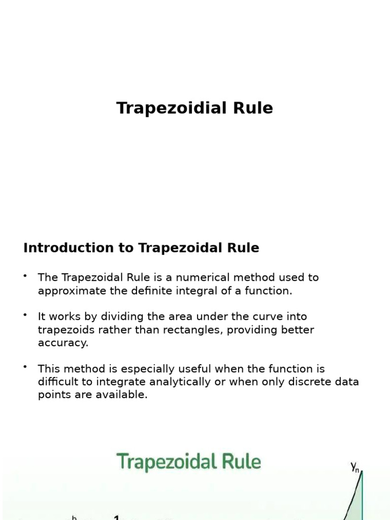 Trapezoidial Rule | PDF