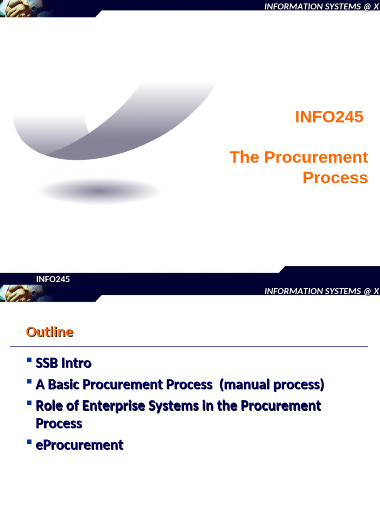 Procurement Process Overview and Systems | PDF | Receipt | Business ...