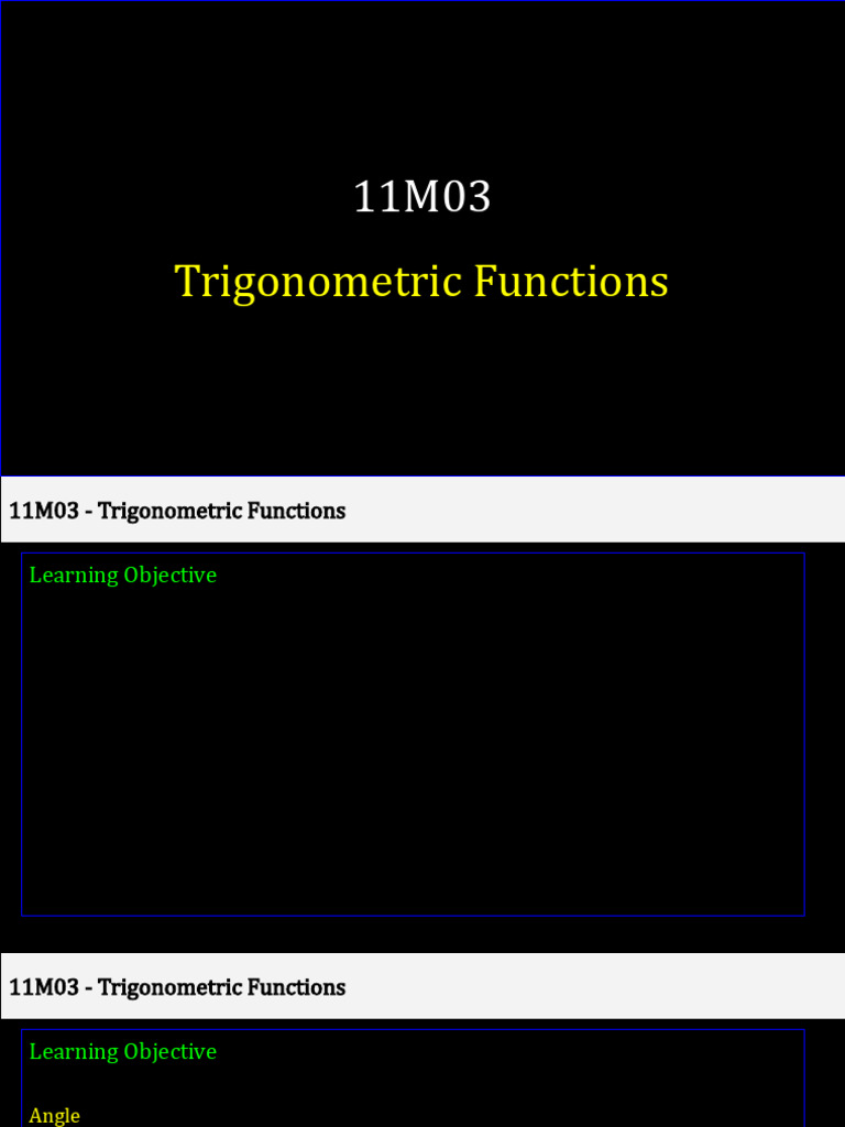Trigonometric Functions | PDF | Trigonometry | Trigonometric Functions