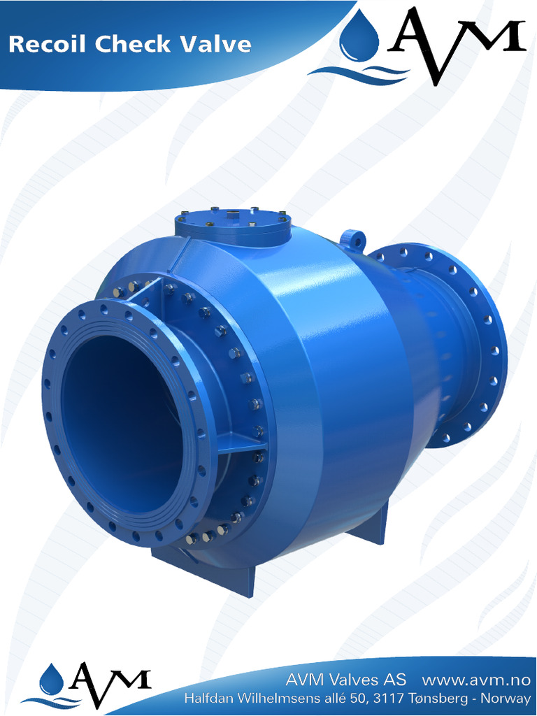 AVM Recoil Check Valve Leaflet | PDF | Valve | Mechanical Engineering