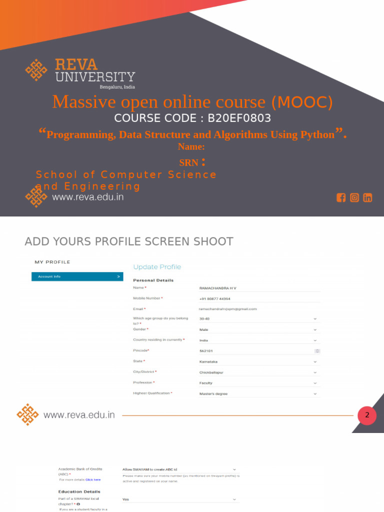 Mooc PPT Format | PDF