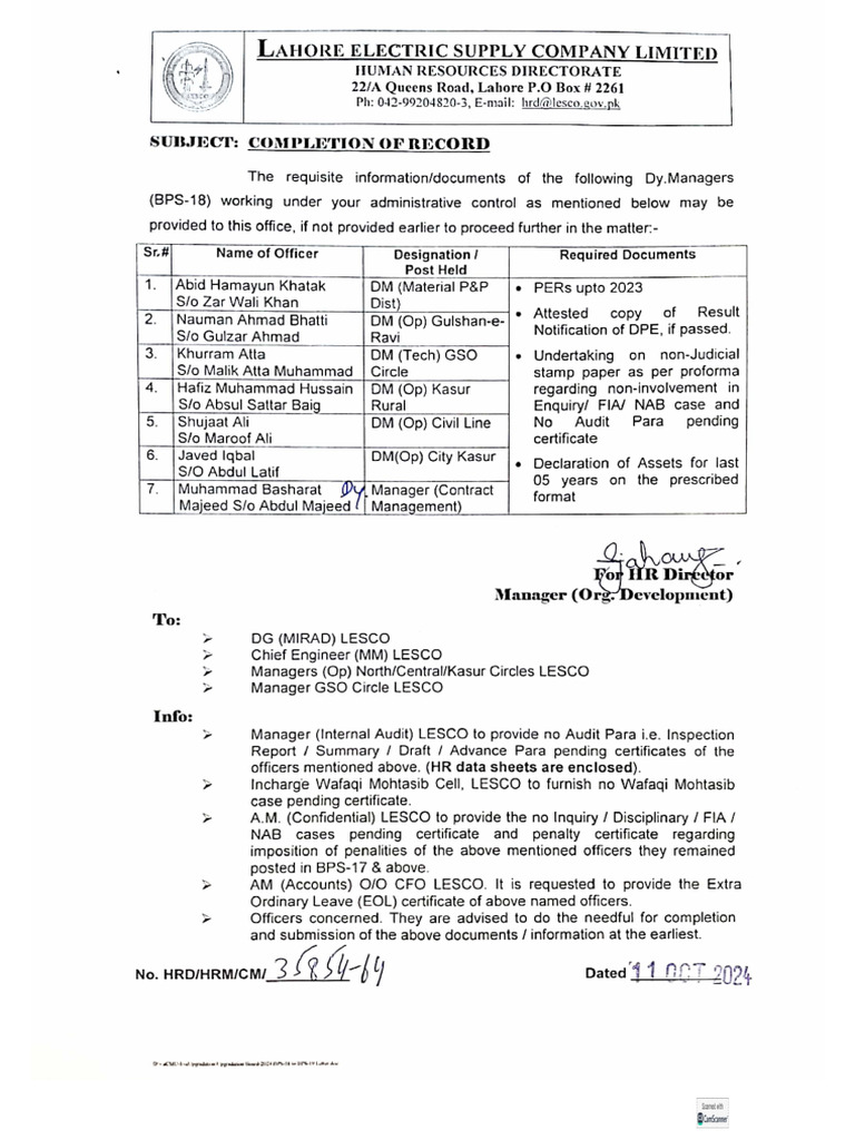 Upgradation BPS-18 To 19 | PDF