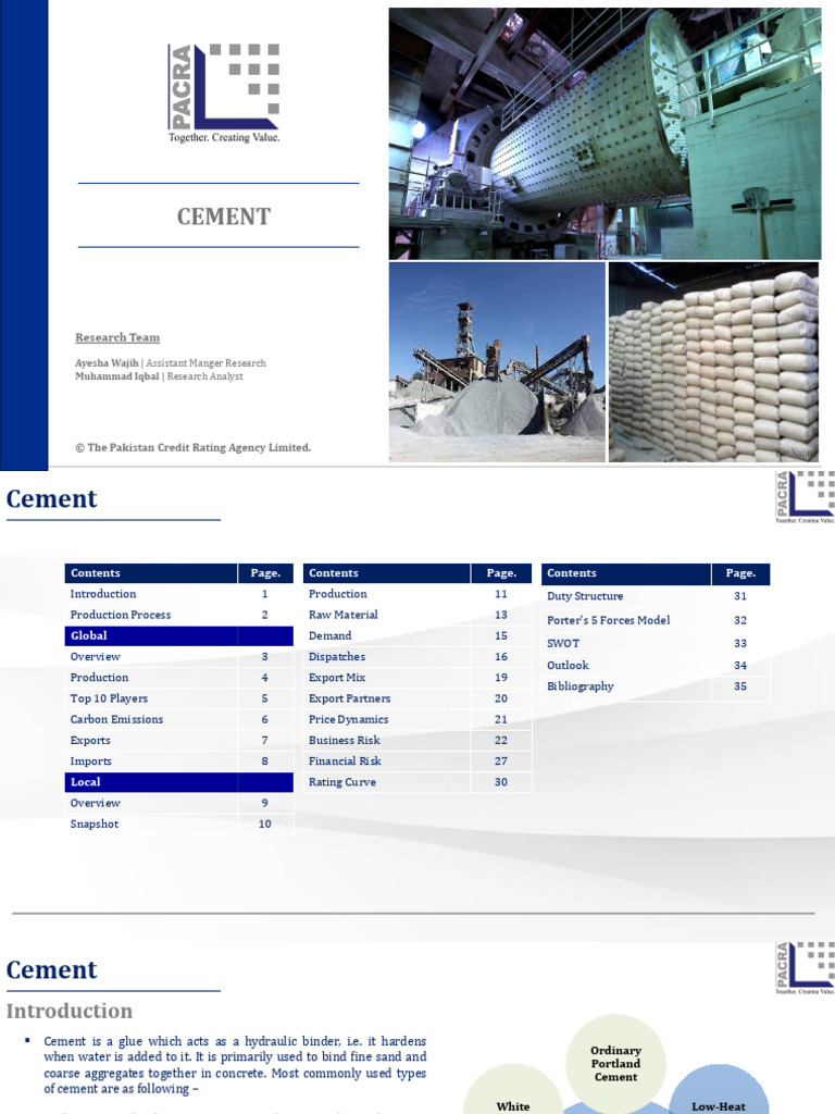 2025 Global Cement Sector Analysis | PDF | Cement | Concrete