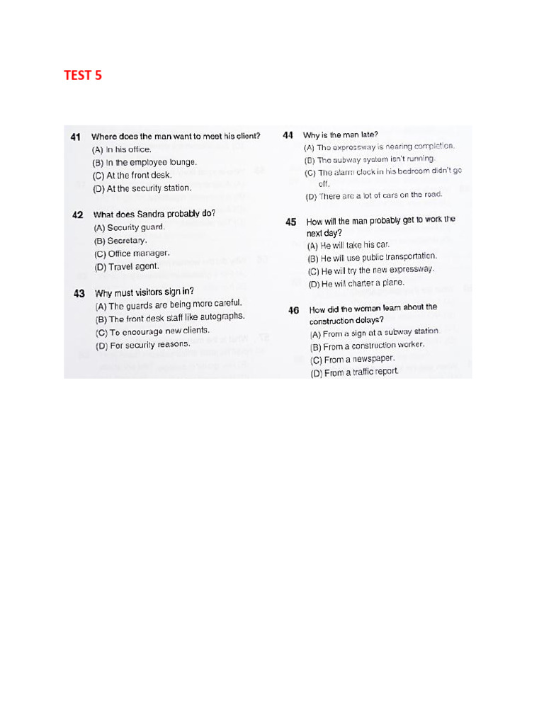 Test 5 | PDF
