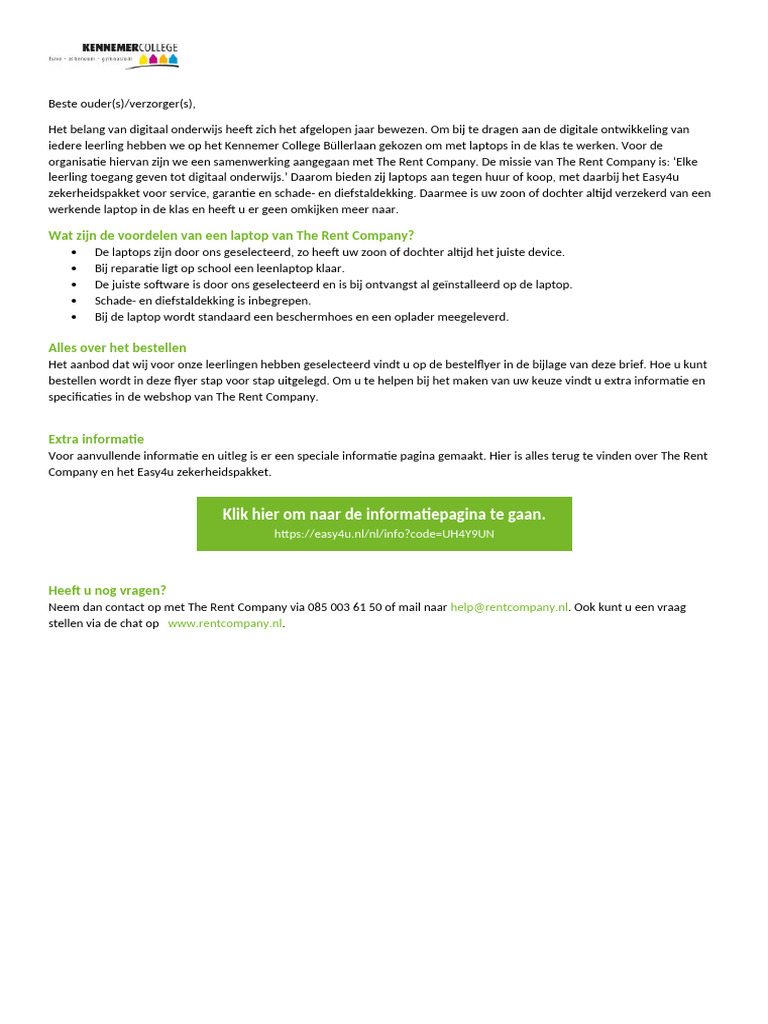 Brief The Rent Company | PDF