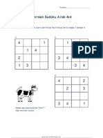 Bermain Sudoku Anak 4x4 - 4-6