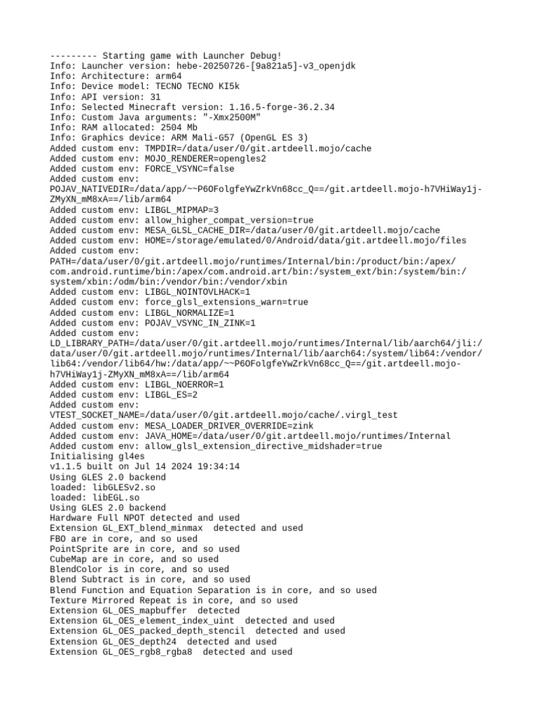 Minecraft Launcher Debug Info | PDF | Computing | Software Engineering
