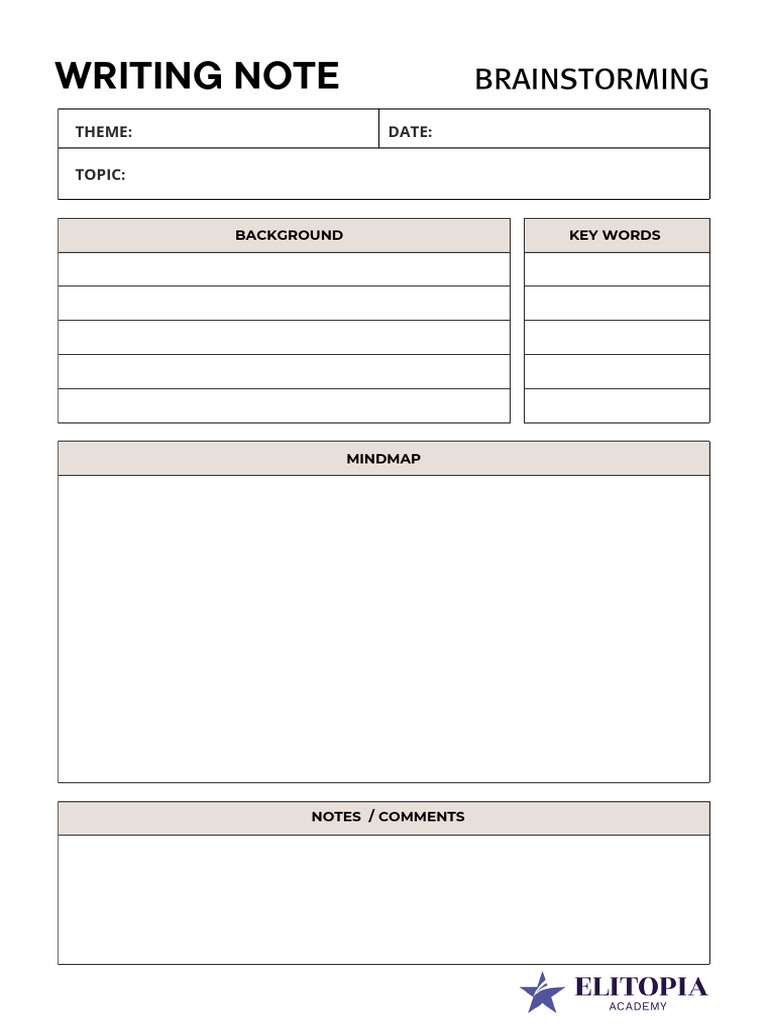 Writing Note | PDF