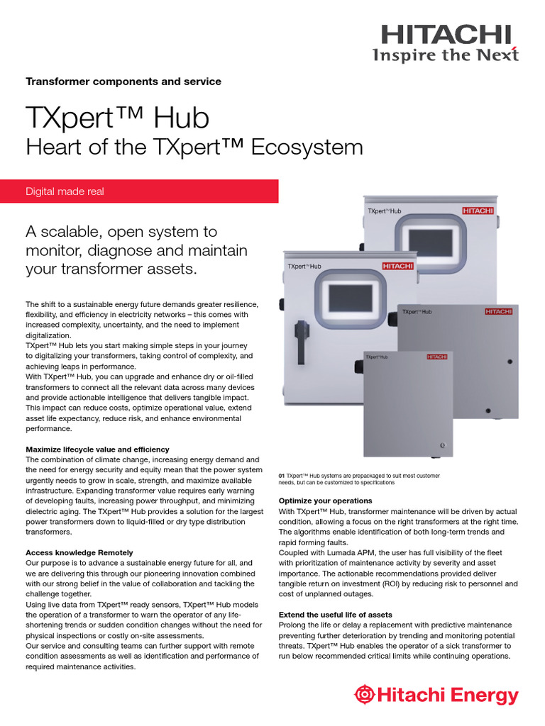 TXpert™ Hub: Transforming Asset Management | PDF | Transformer