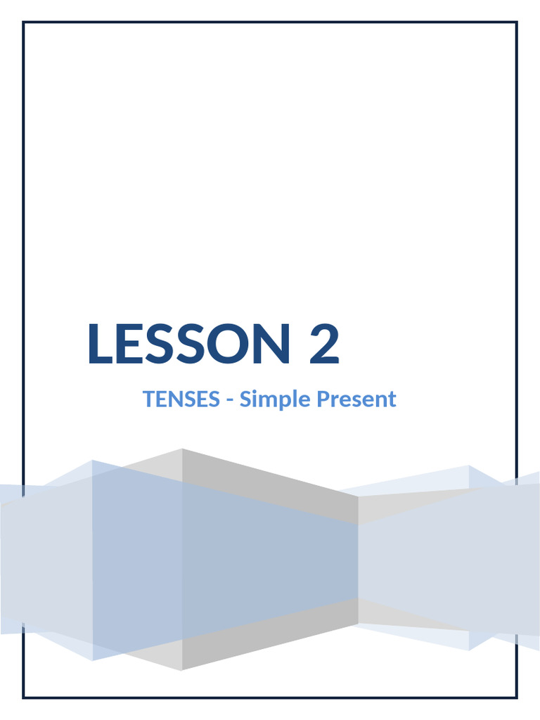 Simple Present Tense Explained | PDF | Verb | Linguistics