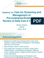 Rawlins_Quality of Care in PEE Review of Data From Six Countries