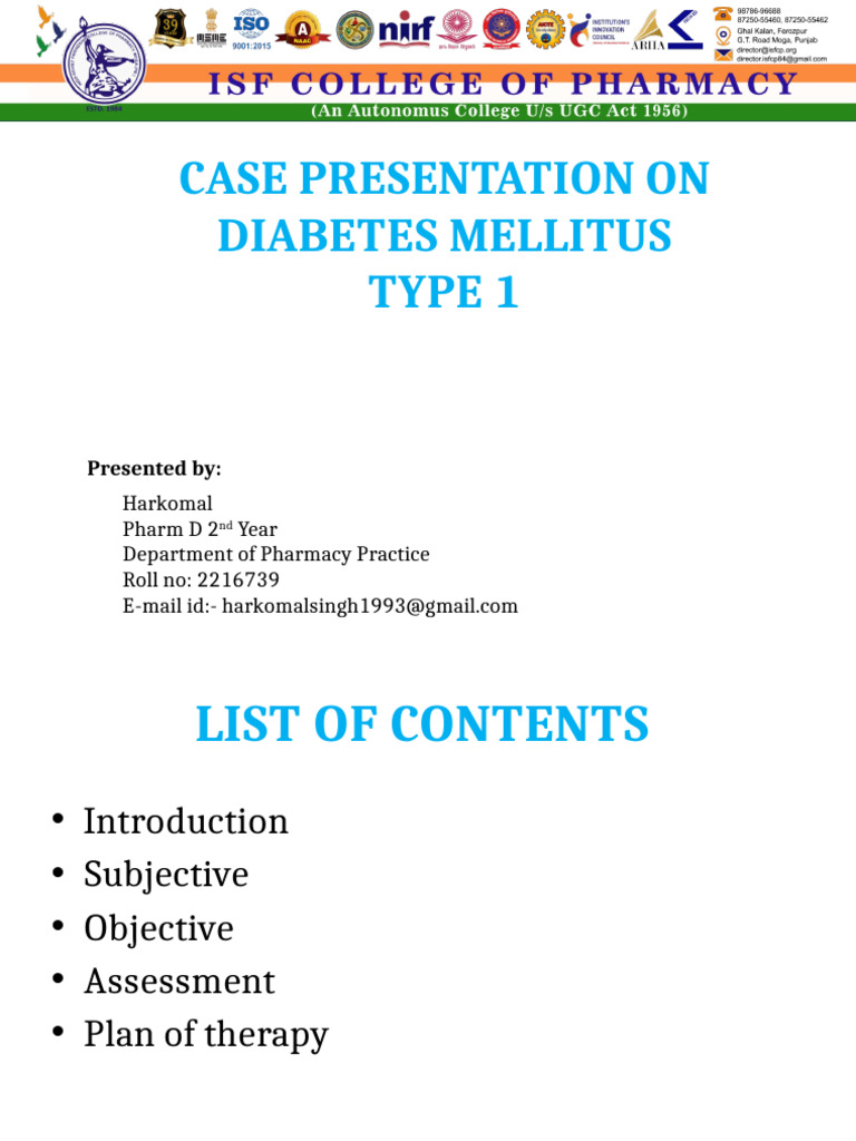 Case Study: Type 1 Diabetes Management | PDF | Diabetes | Insulin