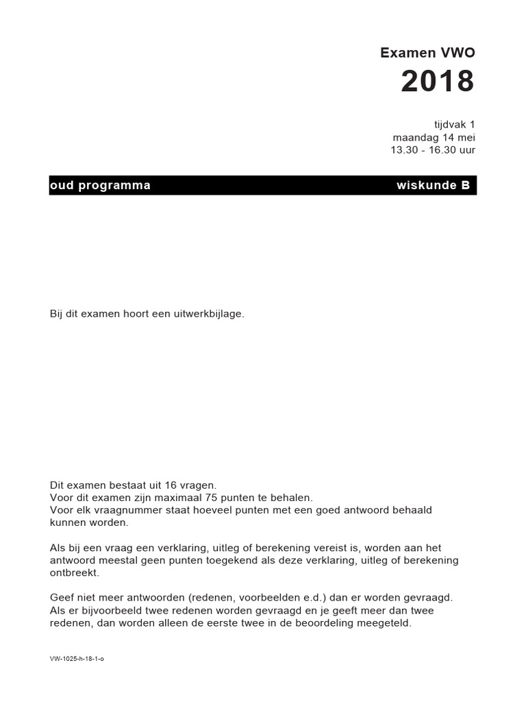 WK B VWO Oud | PDF