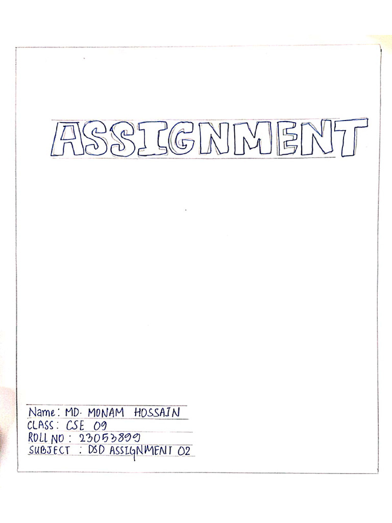 DSD Assignment | PDF